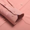 Hi-Tie Silk Mens Shirts Mandarin Collar Long Sleeve Jacket Shirt Soft Elegant Light Male Blouse Pink Green Yellow Black White. 