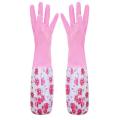 Kitchen Gloves Non-Slip Long Cuff Cleaning Gloves Latex Gloves For Household Cleaning Gloves Waterproof Hand Protection. 