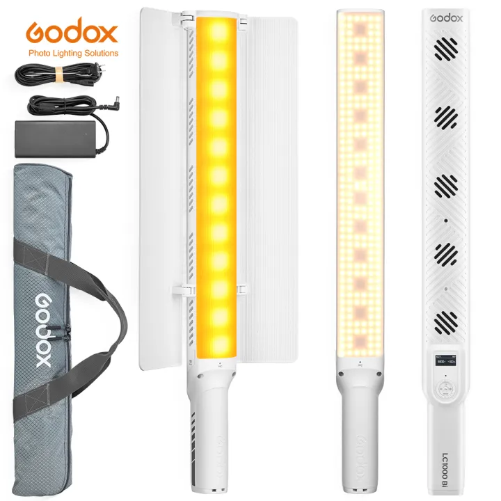 Godox LC1000BI LC1000R 100w LED ışık çubuk bi-renk 2500K-8500K RGB LED ...