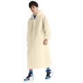 Adult Long Raincoat Reusable Waterproof Rain Coat Windproof Hooded Rain Poncho Drawstring for Outdoor Travel Emergency. 