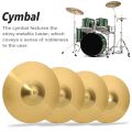 Brass Crash Ride Cymbal Hi Hat Cymbals for Drum Percussion Musical Instrument Set for Percussion Instruments Players Beginners. 