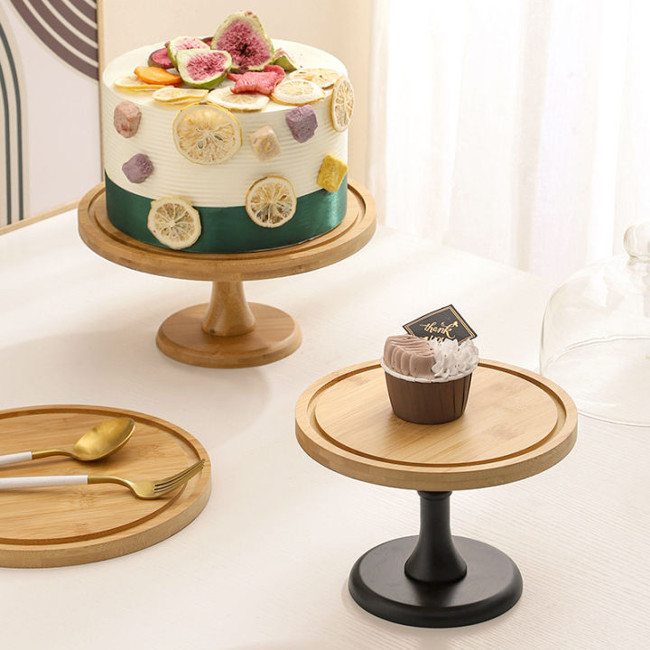 Goblet%20Cake%20Tray%20Rotating%20Display%20Stand%20Wooden%20Bread%20Sampling%20Plate%20Pastry%20Table%20with%20Lid%20Cake%20Cover%20Glass%20Cover%20-%20Image%203