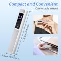 NEW Powerful UV Light Lamp Metal Pen With Display Portable Home Phototherapy UV LED Nail Lamp Mini Handheld Light Nail Art Tool.