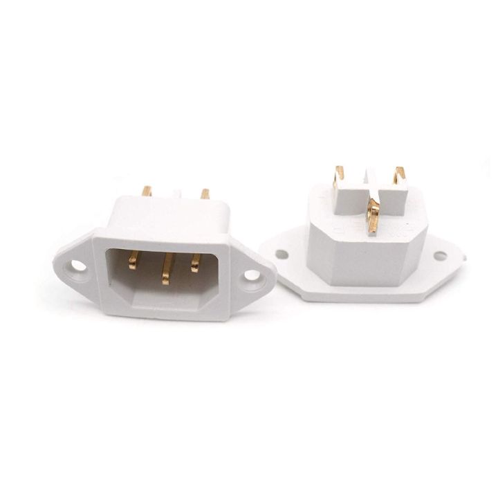 WHITE%20COLOR%20IEC%20C14%20Plug%20Socket%20Panel%20Mount%20Plug%20Adapters%20Power%20Connector%20Socket%20%20AC%20250V%2010A%20Copper%203%20Pins%20Inlet%20Power%20Plug%20Socket%20White%20For%20Rice%20Cooker%20-%20Image%202
