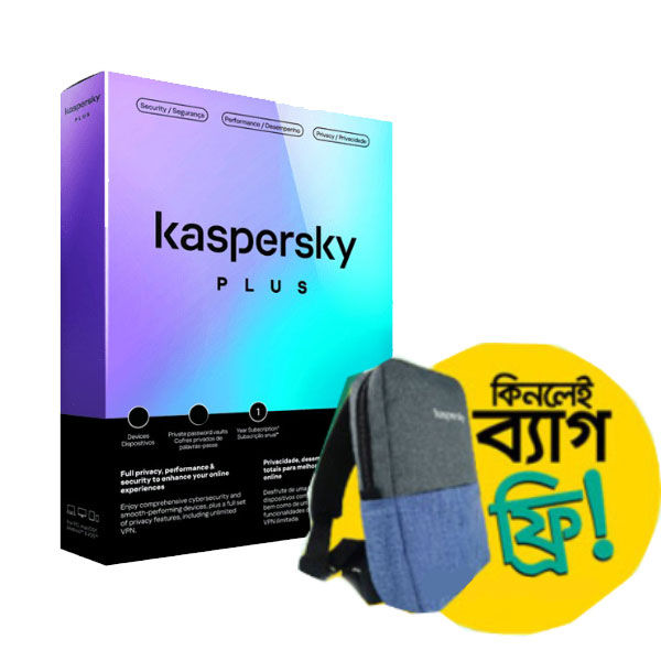 Kaspersky Plus 1-User-1-year-1 Private password vault (android & pc multidevice)Advanced Internet Security Software with free Beg