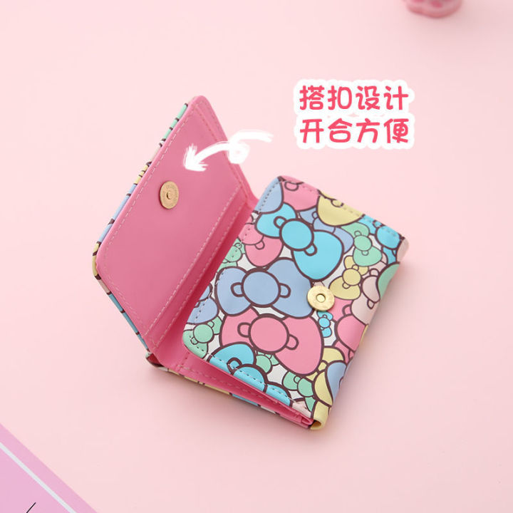 Cartoon%20Wallet%20Female%20Short%20Cute%20Japanese%20Style%20Fresh%20Girl%20Heart%20Small%20and%20Ultra-Thin%20Folding%20Children%20Princess%20Versatile%20Bag%20-%20Image%202