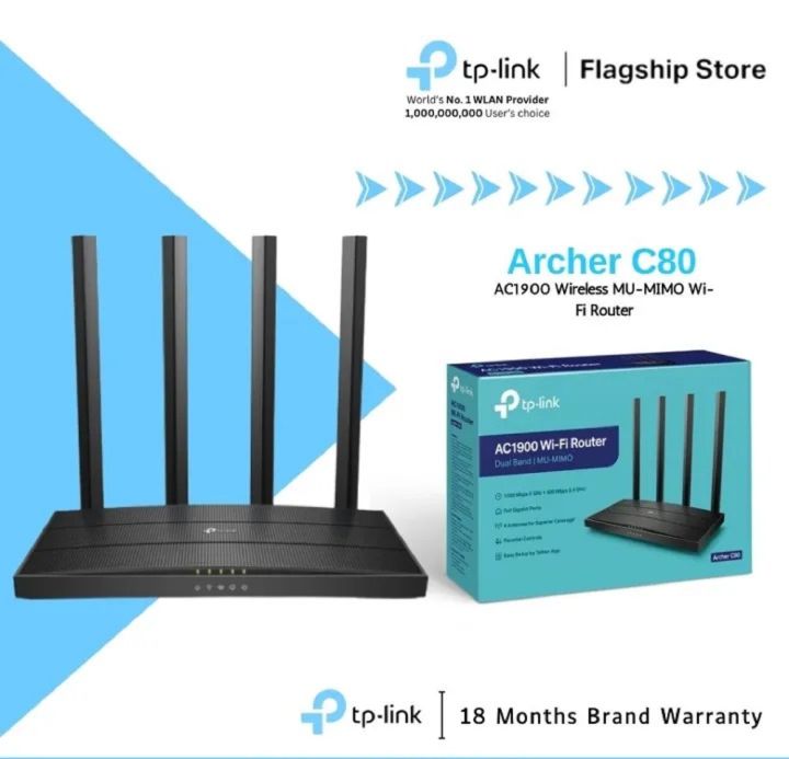 Router TP-Link Archer C80 (Warranty: 02 Years, Service waranty: 05 Years)