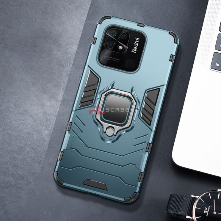 Pluscase%20for%20Xiaomi%20Redmi%2010C%20ring%20stand%20Holder%20case%20hard%20back%20shockproof%20cover%20-%20Image%2010