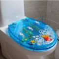 Ocean Pattern Resin Toilet Seat Slow-close No Noise Toilet Seat Cover For Household Hotel Toilet Seat Accessories.