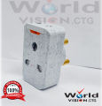 3 Pin Round Plug, 15 Amp Multi Plug 15A 3-Pin Public Socket Conversion Heavy Duty 1 Piece. 
