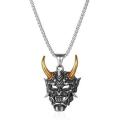 Punk Hop Rock Necklace Jewelry Horror Halloween Gift Exquisite Gothic Ghost Pendant Necklace Men's Classic Retro. 