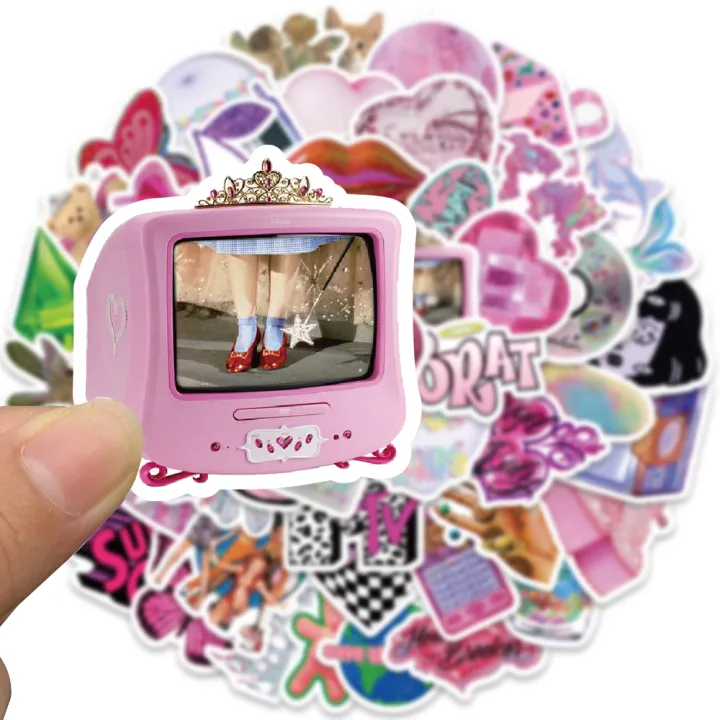 58pcs%20Y2K%20Style%20Vaporwave%20Stickers%20Cute%20Kawaii%20Decals%20For%20Girls%20Suitcase%20Scrapbook%20Notebook%20Phone%20Guitar%20Stickers%20Kids%20Toys%20-%20Image%203