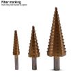 Harden 3 Pcs Step Drill Bit Set (4-12mm, 4-20mm, 4-32mm) 614143. 