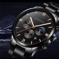 GENEVA Luxury Gold Watch Men Waterproof Automatic Wacth Business Stainless Steel Band Men Watch Relo Ng Kalalakihan. 