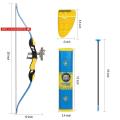 Kids Bow and Arrows Archery Set Toy with 3 Suction Cup Arrow. 