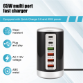 6 Port Type C PD Charger Mobile Phone Charging Dock Station B EU Plug. 