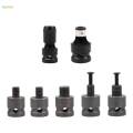 Chuck Impact Wrench Conversion Bit Conversion Head Portable Hardware Drill Chuck Converter Screwdriver Bit for Ratchet Wrench. 