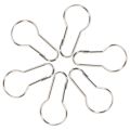 Lot of 100 iron Shower Curtain Hooks Rings Pear Clips. 
