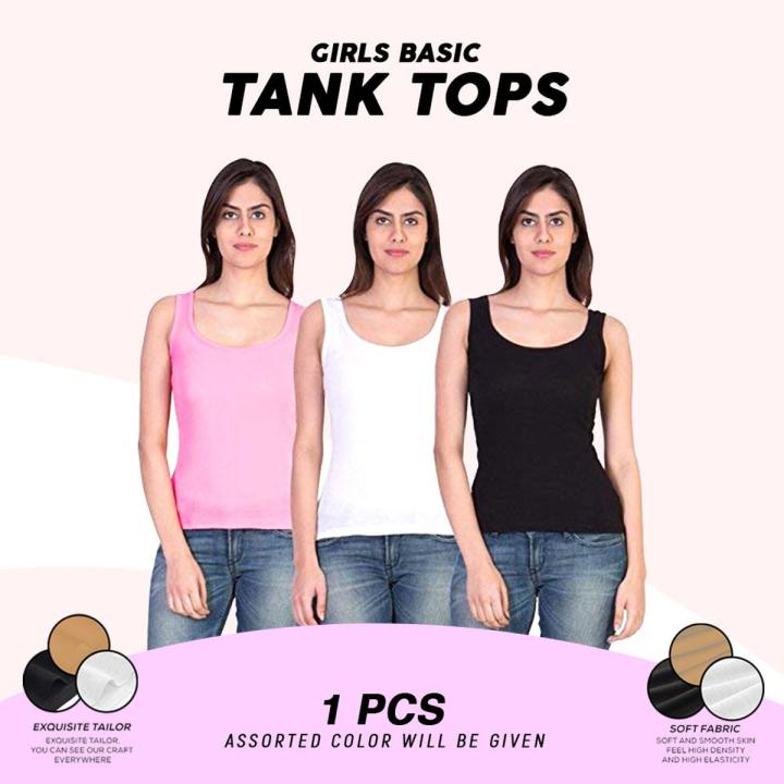 1 Piece Basic Tank Tops Girls, Women Womens Premium Quality Product for Daily Use