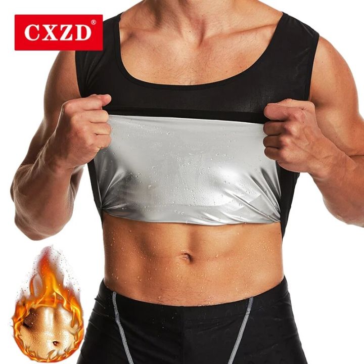【Get the Perfect Fit】 Men Sweat Sauna Vest Waist Trainer Slimming Body Shapers Vest Shapewear Corset Gym Underwear Fat Burn Tank Top