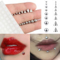 Sticker Fake Belly Eyebrow Lip Piercing Stud Non Piercied Earring Stud Set Fake Nose Ring Piercing Jewelry Dermal Anchor Top Fullhouse. 