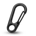 Carabiner Clip Snap Hooks 30mm Long Keyrings Handbag Spring Loaded Gate Small Keychain Clip Set Outdoor Camping Mini Lock. 