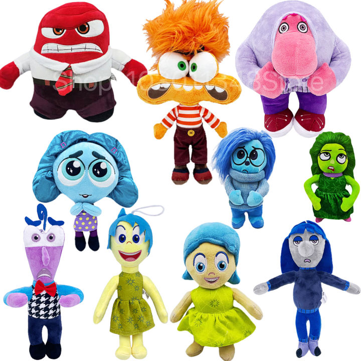 Inside Out Cartoon characters Bing Bong Joy Sadness Anger Disgust Fear Plush toys doll Gifts for children 21-26cm