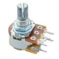 5pcs B100K 100K Ohm WH148 6Pin Linear Dual Rotary Potentiometer Pot Shaft 20mm Stereo Volume Controller. 