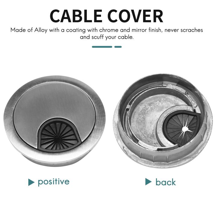PC%20computer%20stainless%20steel%2050%20mm%20diameter%20Desk%20grommet%20cable%20hole%20cover%20-%20Image%205