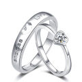 Couple Love Ring Set Men Women Lovers Matching Jewelry Accessory.