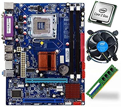 G41 DDR3 Motherboard Core 2 Due 3.0Ghz Processor DDR3 4GB Ram & Cpu  Fan