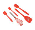 5 Pieces In 1 Set Cooking Tools Kitchenware Soft Silicone Kitchen Tools Utensil Set.