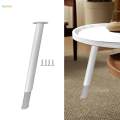 Adjustable Table Leg Multipurpose Adjustable Height Metal Pipe Legs for Office 425mm to 600mm White. 