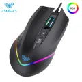 AULA F805 Gaming Mouse PC Gamer Wired Mouse USB 6400DPI Adjustable Programmable Button Ergonomic Optical Mice. 