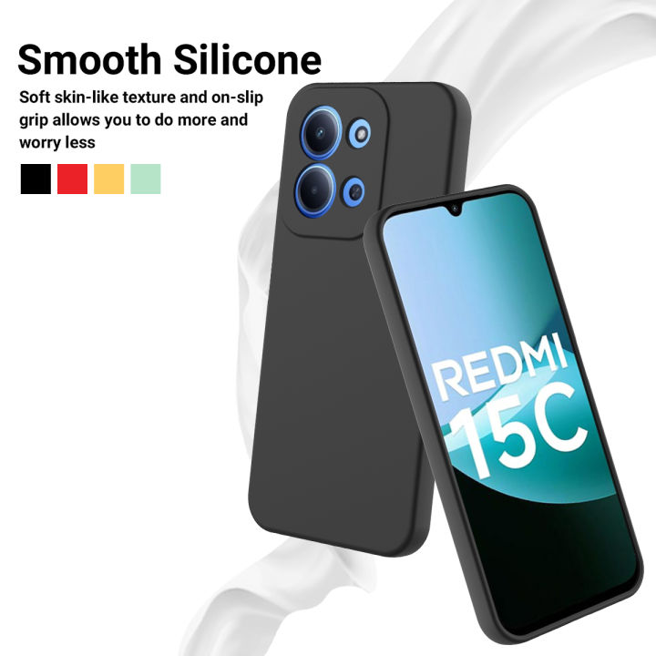 Xiaomi%20Redmi%2015C%204G%20Soft%20Liquid%20Silicone%20Flexible%20Case%20-%20Phone%20Back%20Cover%20-%20Black%20&%20Blue%20-%20Image%206