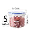 Food-grade Sealed Jars Large Capacity Transparent Plastic Sorting Grain Cans Pot Kitchen Refrigerator Preservation Storage Box. 