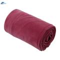 Soft Fleece Sleeping Bag Liner Business Backpacking Thermal Camping Blanket Deep Red. 
