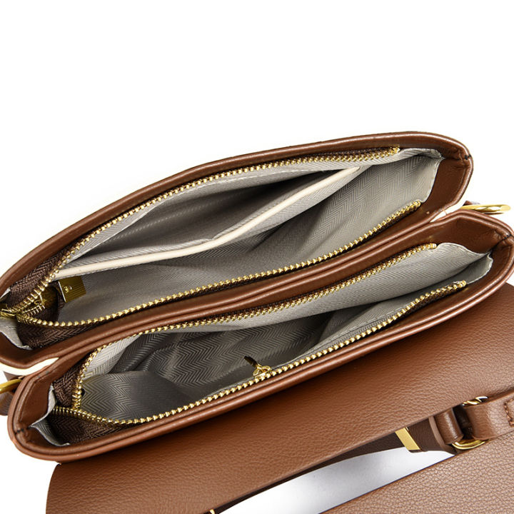 Genuine%20Leather%20Bag%20Women's%202023%20New%20High-value%20Versatile%20Women's%20Leather%20Doctor%20Bag%20Commuter%20Bag%20Simple%20Temperament%20One-Shoulder%20Handbag%20-%20Image%204