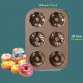 Becker round 3 flowers even donut 12 even heart-shaped flower cake home oven non-stick golden baking pan mold. 