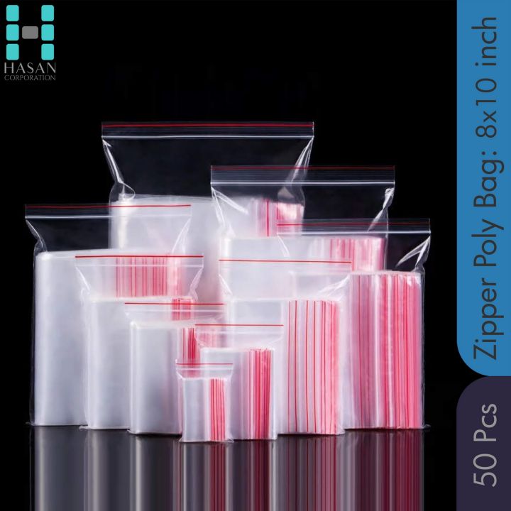 8%20x%2010%20Inch%20Zip%20Lock%20Poly%20Bag%2050%20Pieces%20-%20Image%202