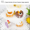 33x24.5cm(13x9``) Three-layer Cake Dessert Cookies Tray Wedding Birthday Party Decoration. 