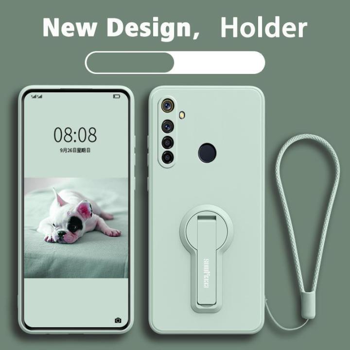 Casing Realme 5 realme c3 realme 5i realme 6i realme 5 pro phone case Softcase Liquid Silicone Protector Smooth shockproof Bumper Cover new design 360 ° with holder YTXZZJ01