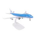 20CM Netherlands KLM Airlines 747-400 Airways Diecast Airplane Model Alloy Metal Air Plane Model Landing Gears Aircraft Toys. 