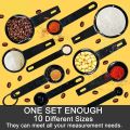 5/10pcs Multi Purpose Spoons/Cup Measuring Tools PP Baking Accessories Plastic Handle Kitchen Gadgets. 