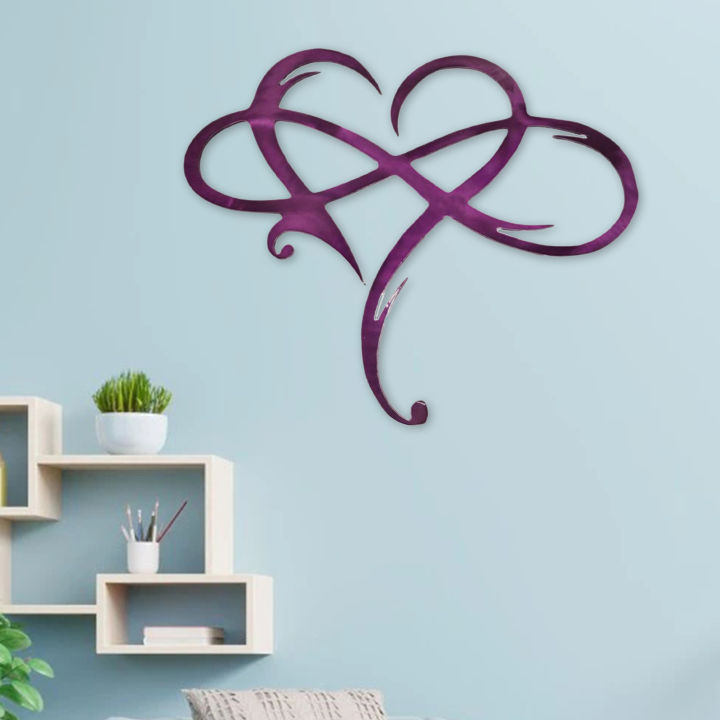 Wall%20Art%20Infinity%20Symbol%20Large%20Heart%20Shaped%20Steel%20Sculpture%20-%20Image%206