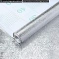 60CMx150CM Adhesive Vinyl Silver Oil proof Aluminium Foil Stickers For Kitchens. 