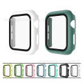 Apple Watch Case Tempered Glass Screen Protector- 38mm/40mm/41mm/42mm/44mm/45mm Apple Watch Case PC+tempered film Protector for Apple Watch. 