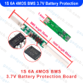 1S 6A 4MOS BMS Lithium Lion 3.7V Battery Protection Board 1S BMS Battery Protection Circuit 4.2V 18650 Battery Protection BMS Circuit.