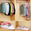 Hanging quilt down jacket compression bag, finishing bag, pumping vacuum bag, large size small clothes storage bag.