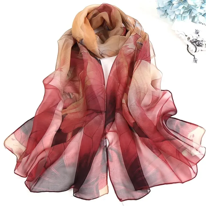 RUNMEIFA%202023%20New%20Fashion%20Spring/Summer%20Women%20Floral%20Printing%20Beach%20Silk%20Scarf%20Shawls%20Female%20Long%20Wraps%20Beach%20Sunscreen%20Hijab%20-%20Image%203